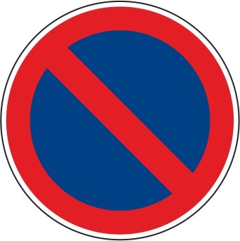 Panneau interdiction de stationner sauf clientèle sous peine de mise en  fourrière