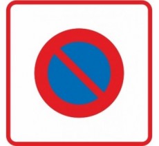 Interdit de stationner - P561 - étiquettes et panneaux d'interdiction et de  restriction - picto et texte paysage - Préventimark