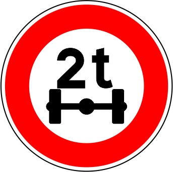 Kit Stationnement interdit sauf véhicule électrique 2m