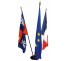 Drapeau de Mairie en polyester, format 1000 x 1500 mm