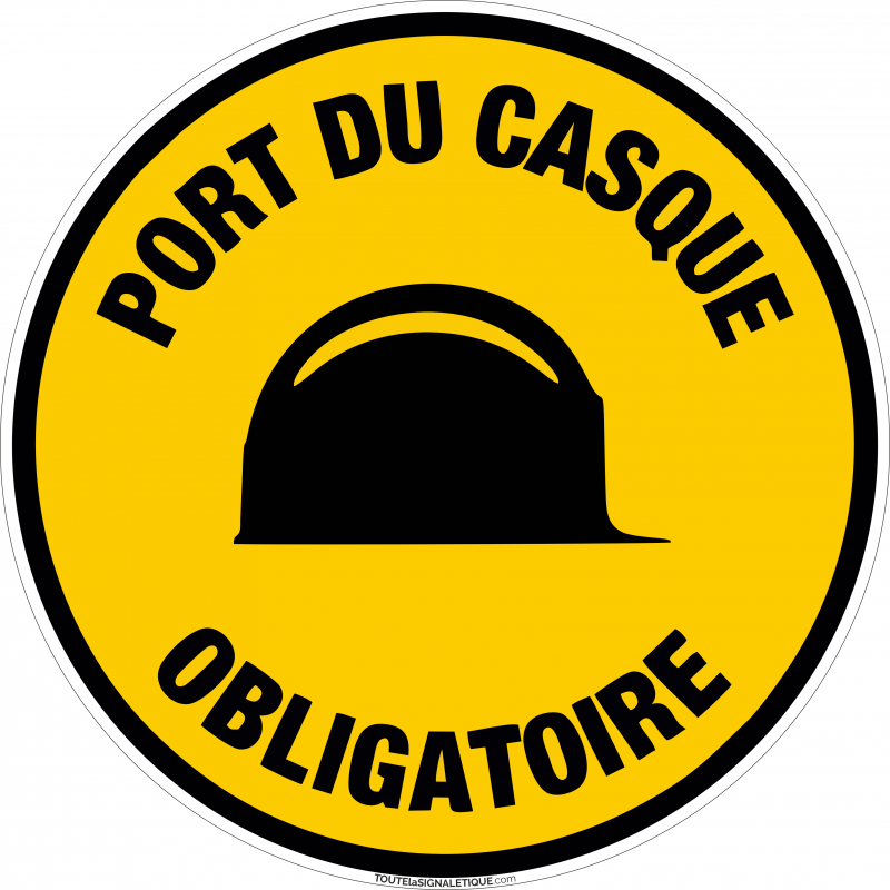 Port De Casque Obligatoire Formats Et Matières Au Choix 8877