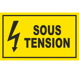 Panneau Sous tension , dim: 200x300mm