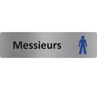 Plaque de porte économique " Messieurs "