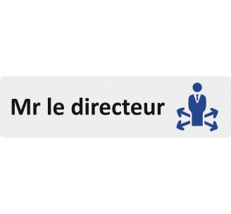 Plaque de porte économique " Mr le directeur "