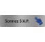 Plaque de porte économique " Sonnez svp "