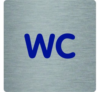 Pictogramme économique en alu " WC "