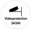 Panneau PVC rigide "Videoprotection 24h/24h"