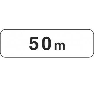 Panneau routier "50m" M1