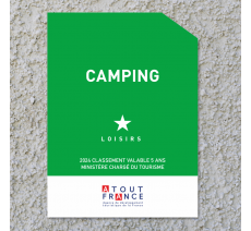 Panonceau Camping Loisirs 1 étoile 2024