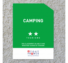 Panonceau Camping tourisme 2 étoiles