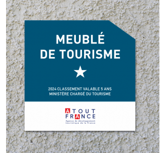 Panonceau Meublé de tourisme 1 étoile 2024