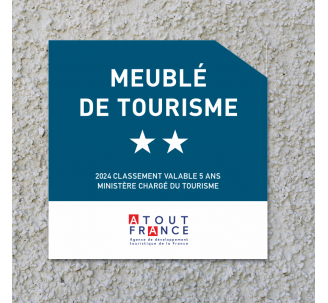 Panonceau Meublé de tourisme 2 étoiles 2024