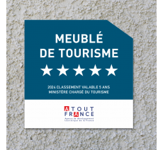 Panonceau Meublé de tourisme 5 étoiles 2024