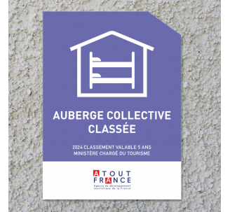 Panonceau auberge collective classée 2024