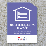 Panonceau auberge collective classée