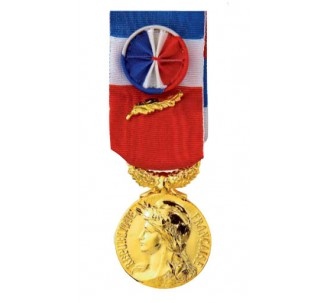 Médaille du travail OR 35 ans gravée